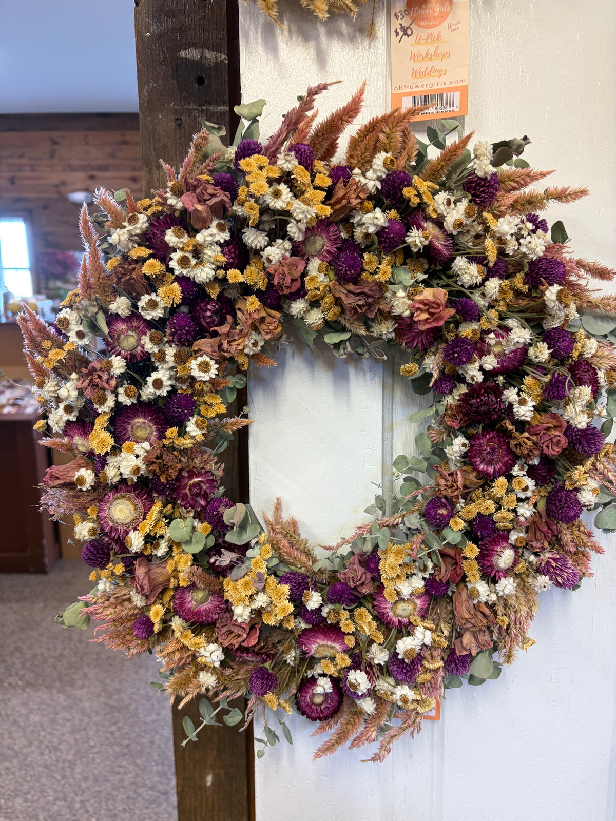 Deluxe Dried Flower Wreath