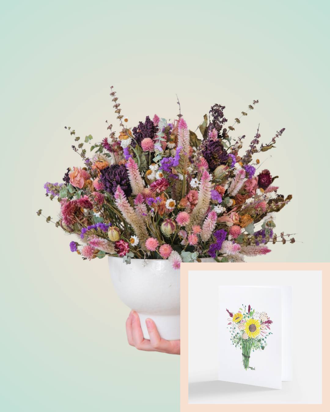 Deluxe Dried Flower Arrangement