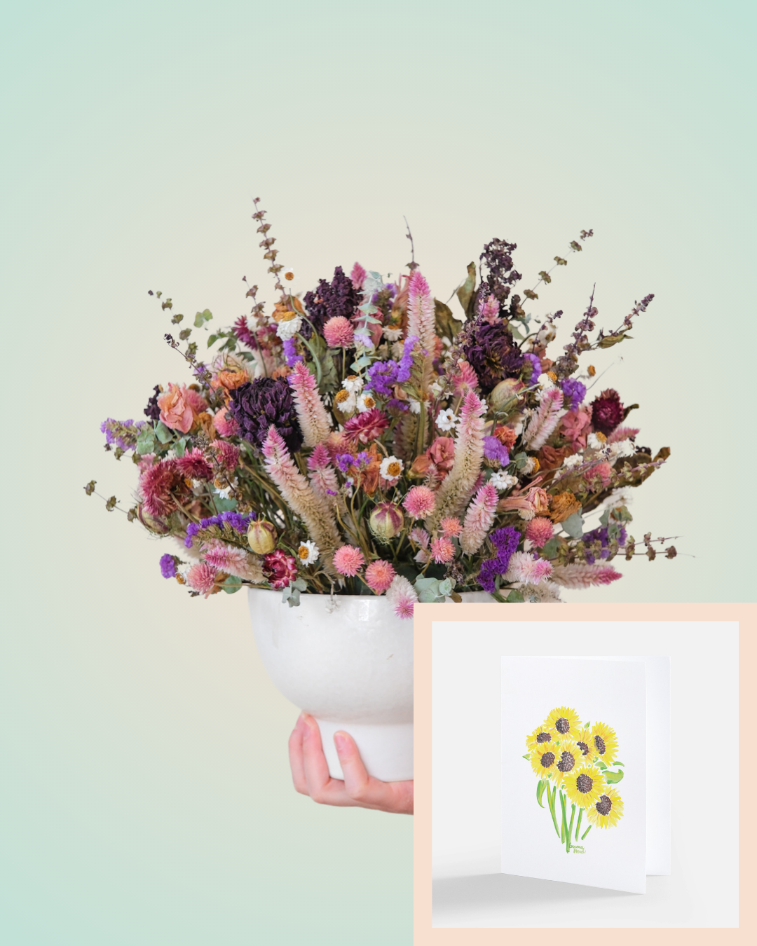 Deluxe Dried Flower Arrangement