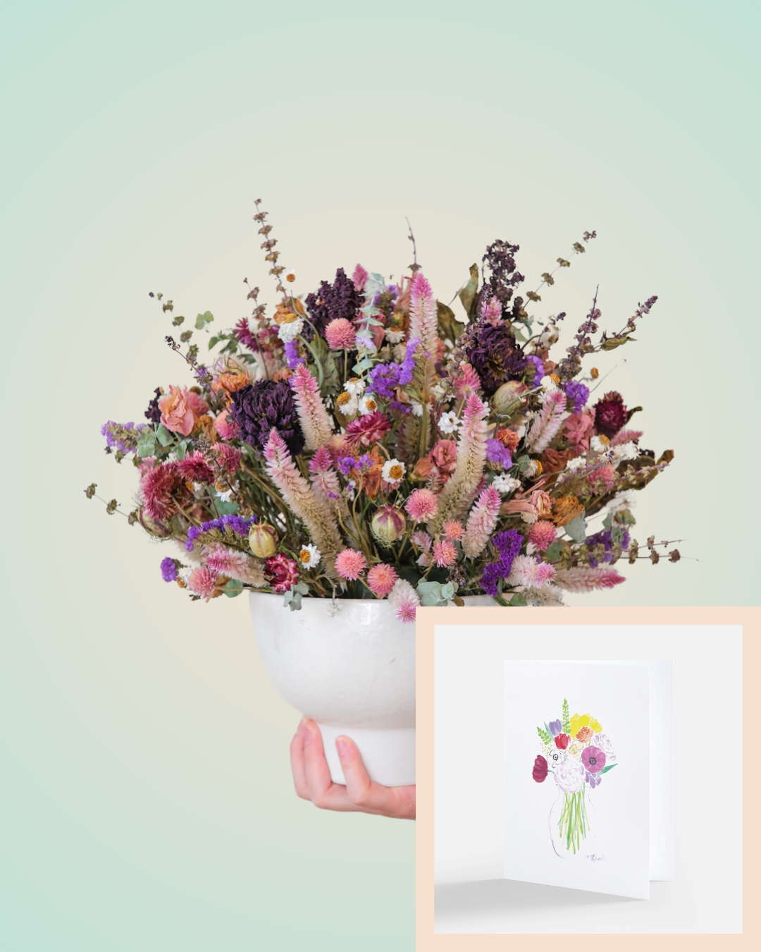 Deluxe Dried Flower Arrangement