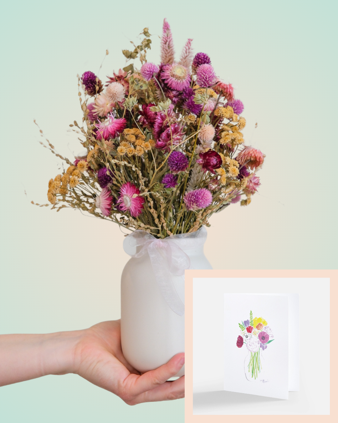 Standard Dried Flower Arrangement